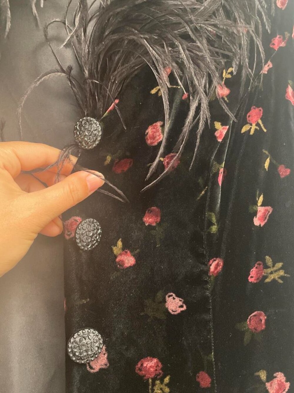 Vintage Betsey Johnson Evening marabou duster - Picture 3 of 4